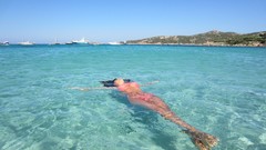 Celebrity oceanscape bikini top