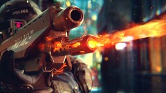 cgi gun cyberpunk 2077 cyberpunk weapon video games machine gun