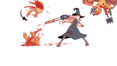 Chainsaw pumpkins witches