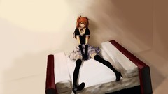 Chairs Shoes Anime dress gloves Ribbons sitting earrings skirts 