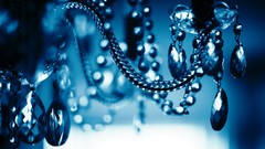 Chandelier hanging bokeh