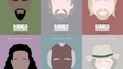 Characters faces Django movie posters Django Unchained Dr King 