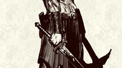 Characters monochrome concept art deviantart artwork Nebezial 