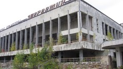 Chernobyl apocalyptic zone ( Pripyat buildings Ukraine 