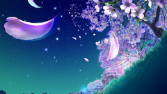 Cherry blossoms fantasy art
