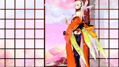 Cherry blossoms thigh highs