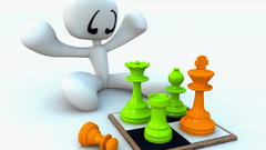 Chess funny 3d graphic