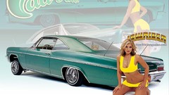 Chevrolet blondes models classic cars girls with cars retro cars