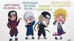 Chibi funny naruto shippuden sarutobi hiruzen minato namikaze 