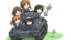 Chibi girls und panzer nishizumi miho Akiyama Yukari Isuzu Hana 
