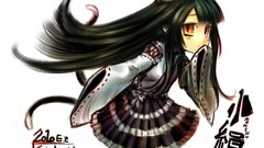 Chibi long hair brunettes animal ears miko tails kotoba noriaki 