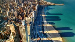 Chicago USA lake michigan cityscapes