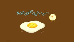 Chickens eggs funny fried eggs minimalistic Simple Background