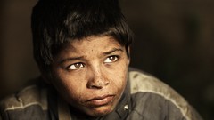 Children advertisement cityscapes surreal artwork poor homeless 