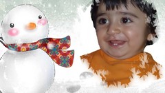 Children Snowmen smiling Iranian