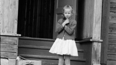 Children woman monochrome rapala