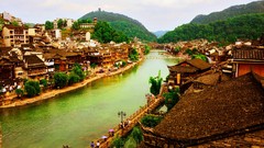 China charming cities ancient rivers cityscapes towns fenghuang