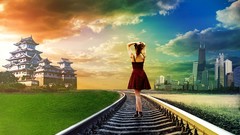 China effects Tren paisaje