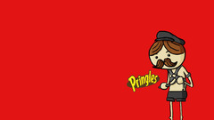 Chips red background pringles