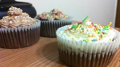 Chocolate cupcakes Candies icing