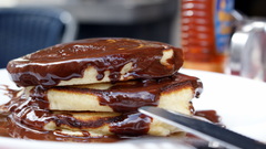 Chocolate food pancakes