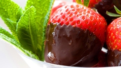 Chocolate mint strawberries