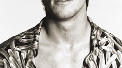 Christian Bale grayscale monochrome