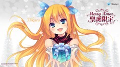 Christmas blondes microsoft anime girls blue eyes aizawa hikaru
