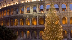 Christmas Colosseum Rome Italy