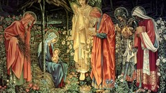 Christmas paintings religion Jesus Christ artwork Edward Burne 