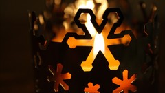 Christmas snowflakes Candles