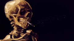 Cigarettes smoking skeletons Vincent