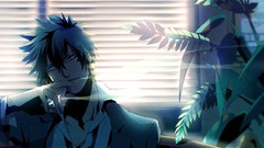 Cigarettes sunlight blue eyes psycho-pass kougami shinya anime 