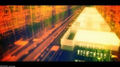 Circuits futuristic neon art