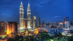 City cityscape Malaysia kuala lumpur Petronas Towers Asia