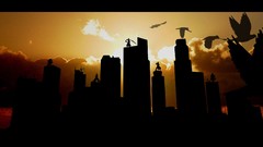 City skyline bleach kurosaki