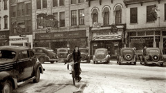 City street The february main Iowa 1940