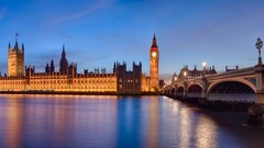 cityscape City London Bridge Big Ben uk River Thames river