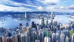 Cityscapes buildings Hong Kong