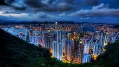 Cityscapes buildings Hong Kong