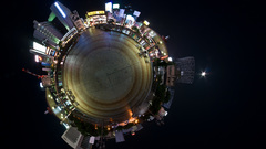 Cityscapes buildings panorama circle
