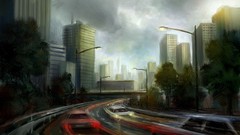 Cityscapes buildings traffic roads