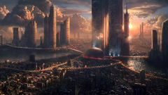 Cityscapes city skyline future