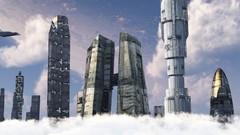 Cityscapes digital art citylife