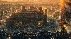Cityscapes fallout new vegas city night