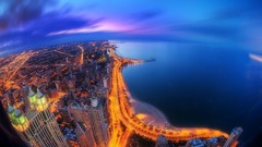 Cityscapes fisheye effect