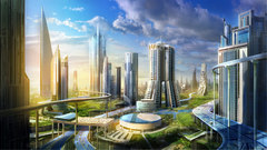 Cityscapes futuristic architecture Philip