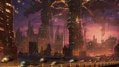 Cityscapes futuristic future cities