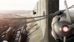 Cityscapes Helicopters futuristic vehicles