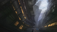 Cityscapes lights RPG Skyscrapers